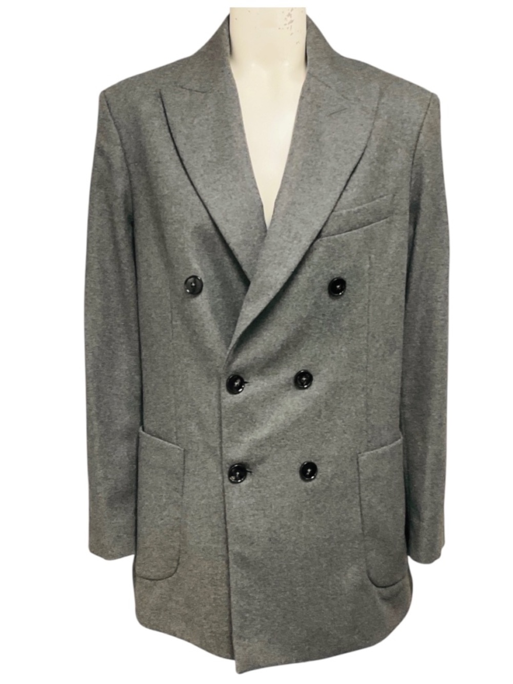 CIRCOLO 1901 GREY ANTHRACITE MELANGE MONOCHROME 'MASCULINE' JACKET